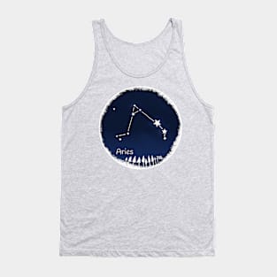 Aries zodiac Constellation Tank Top